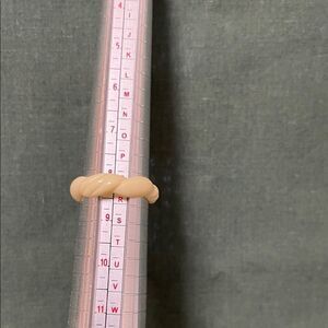 Vintage Twisted Shaped Ivory Colored Ring Unbranded.